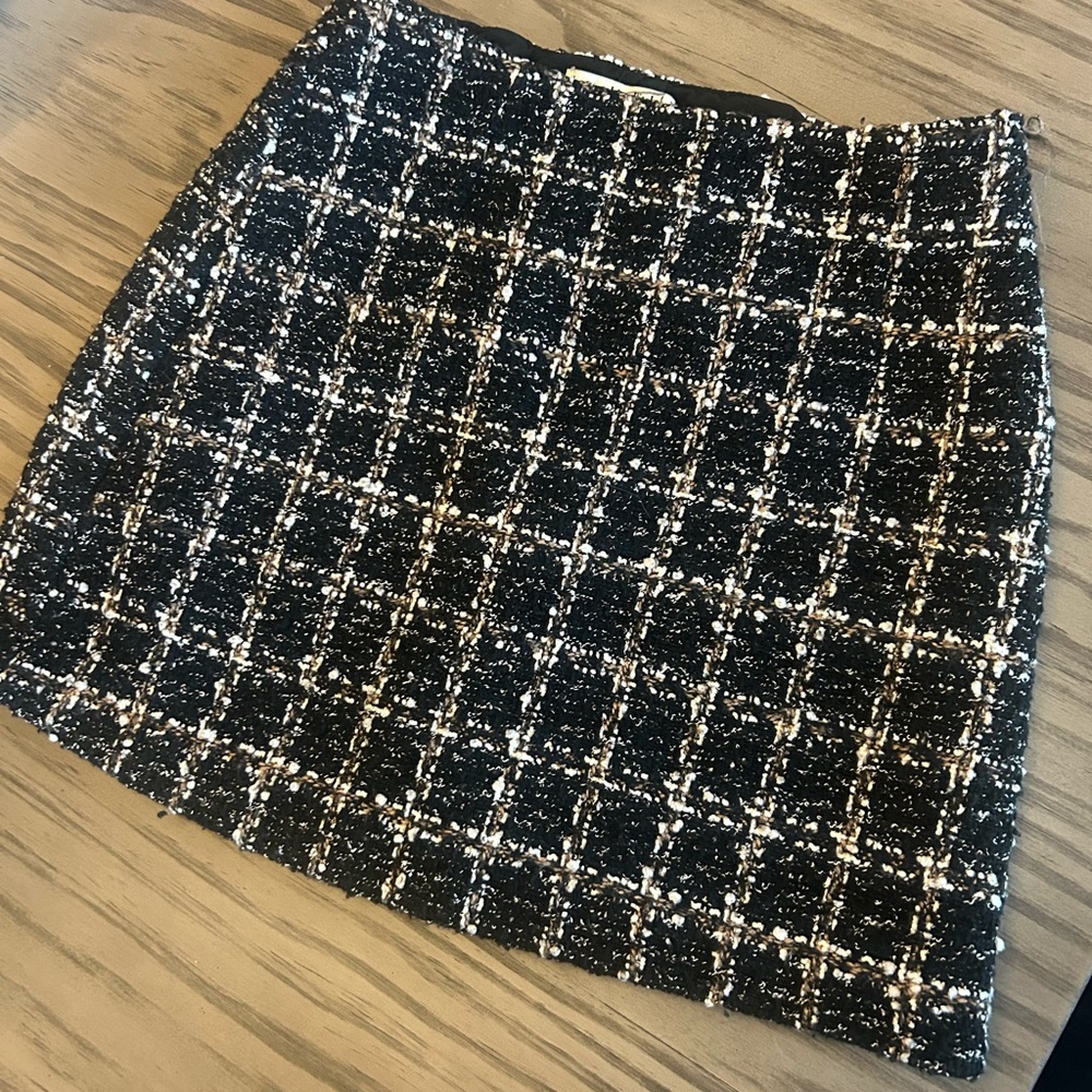 Abercrombie & Fitch Black and White Mini Skirt